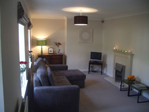 Our lovely sitting-room in Marie Cottage Gullane